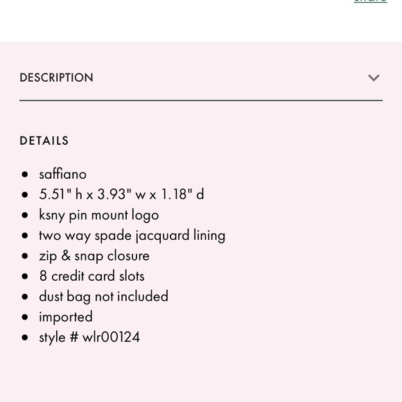 kate spade staci colorblock medium compact bifold wallet - Picture 5 of 5